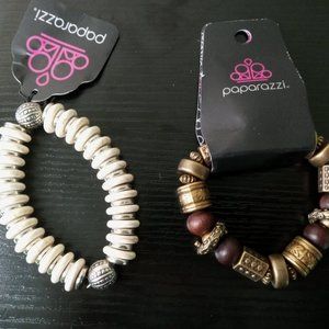 Lot of 2 stretchy bracelets - Paparazzi